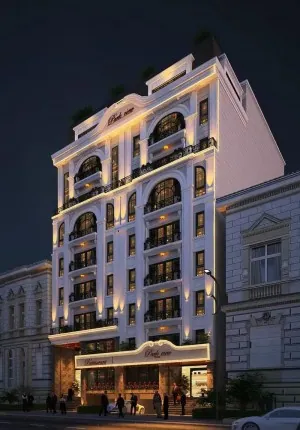 thiết kế khách sạn mặt tiền 10m